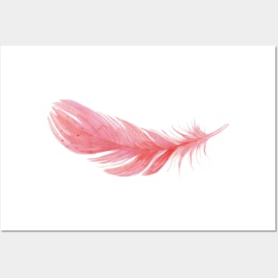 Pink feather perfection Posters and Art